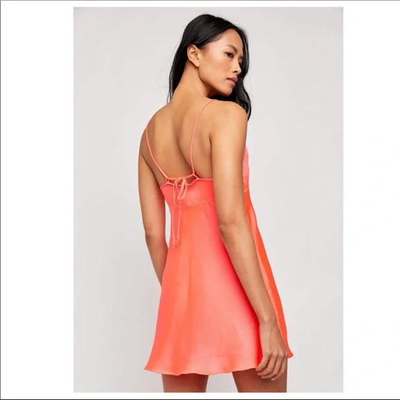 FREE PEOPLE BOHO MINI SUN DRESS V-NECK BOHEMIAN FESTIVAL SLIP A2C - Picture 13 of 16